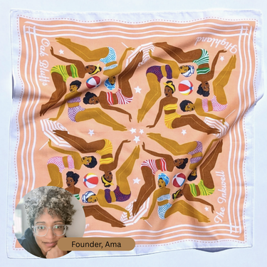 "Oaks Bluff and Other Beaches" Cotton Scarf